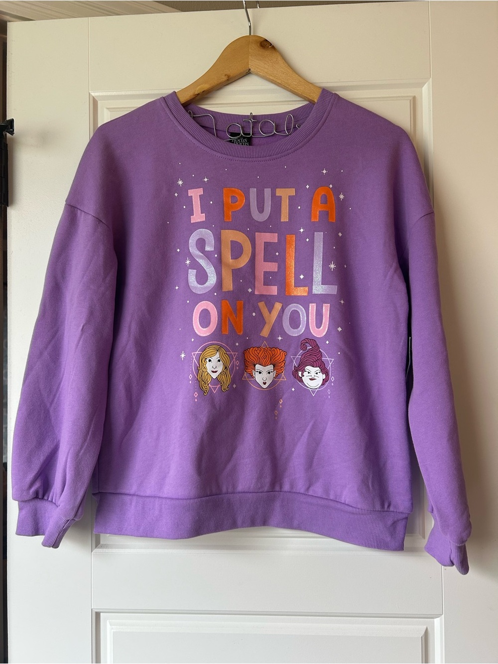 NWT Girl’s Purple Hocus Pocus Crewneck Sweatshirt
